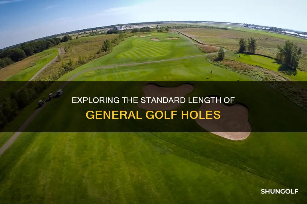 how long are genral golf holes