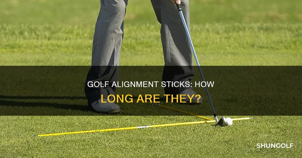 how long are golf alignment sticks