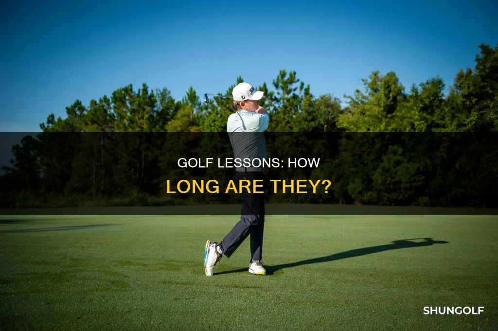 how long are golf lessons
