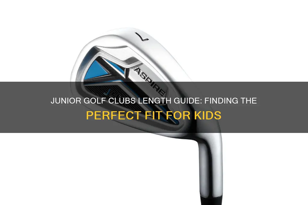 how long are junior golf clubs