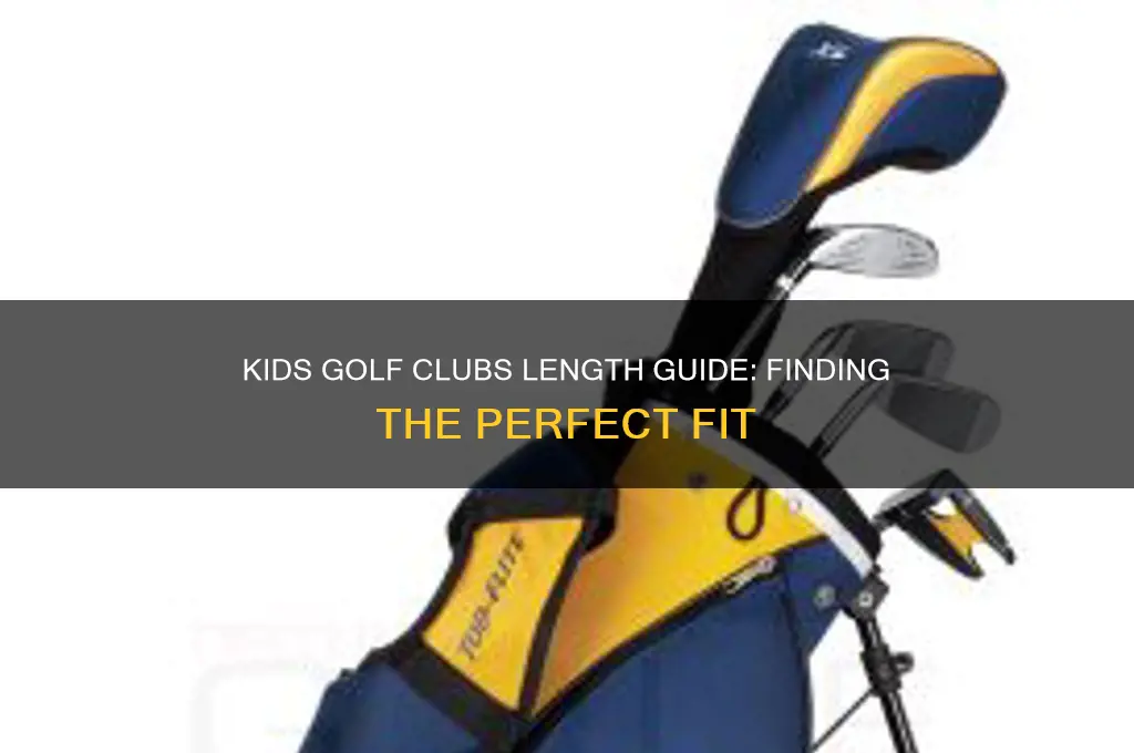 how long are kids golf clubs