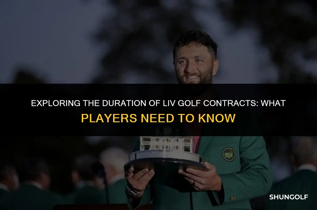 how long are liv golf contracts