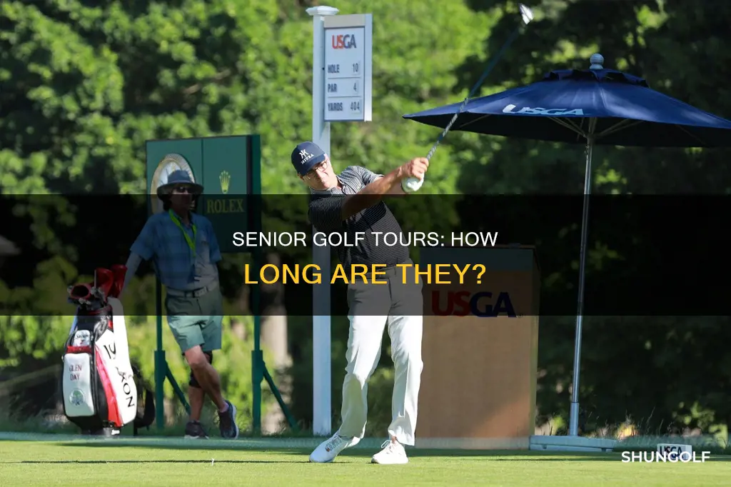 how long are senior golf tours