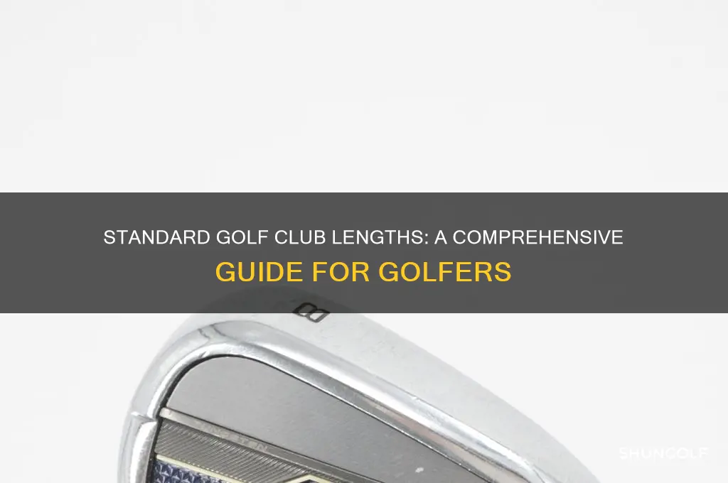 how long are standard golf clubs