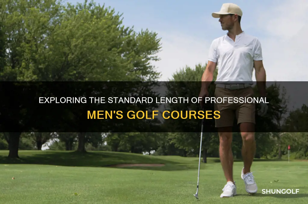 how long are the professional men