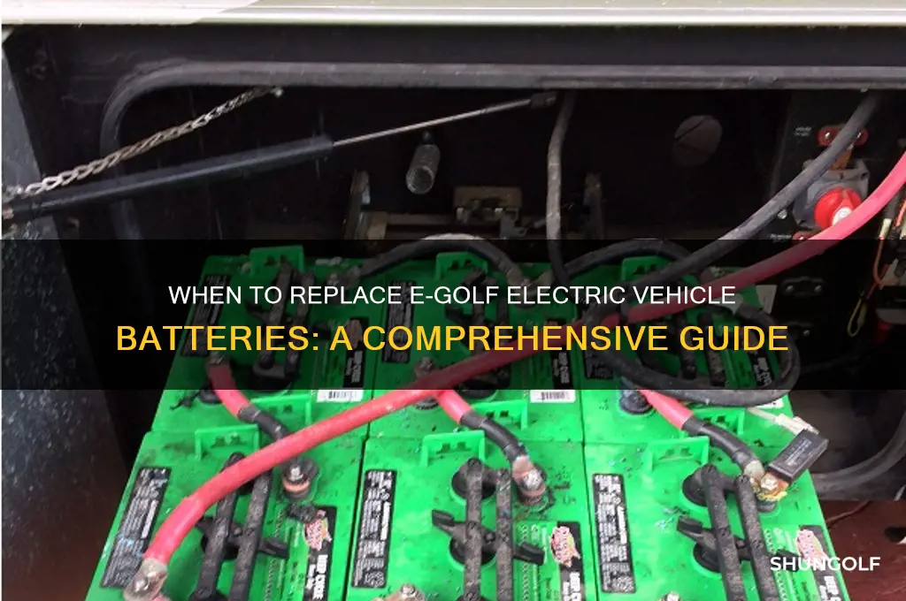 how long before batteries replacement in e golf electric