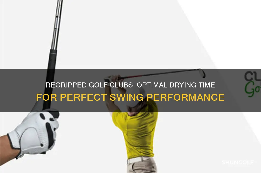 how long before you can use a regripped golf club