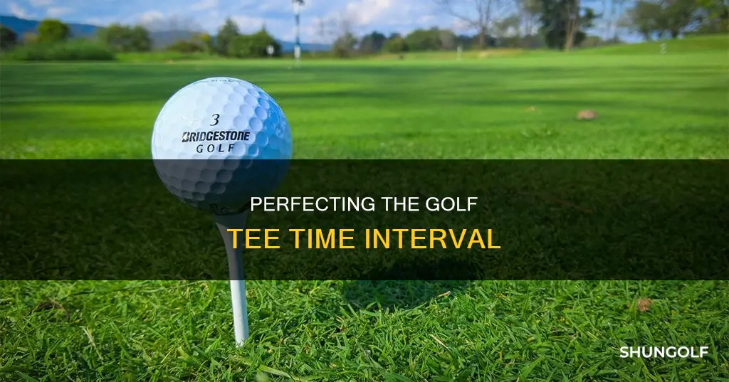 how long between golf tee times