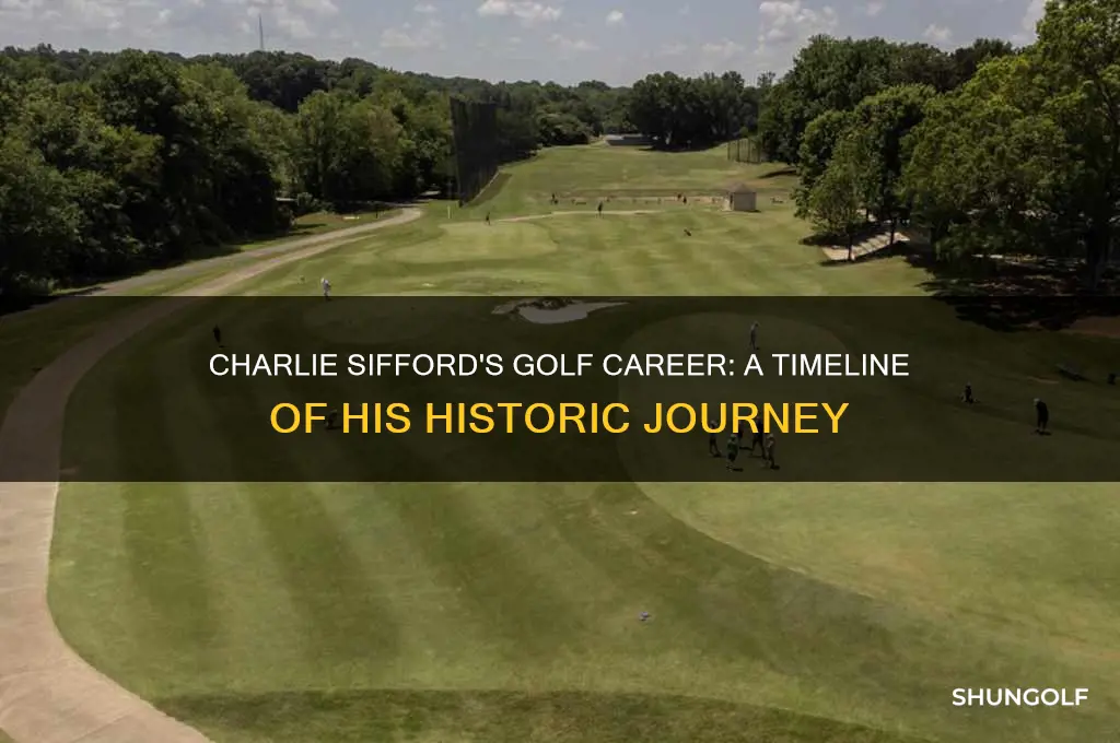 how long did charlie sifford play golf