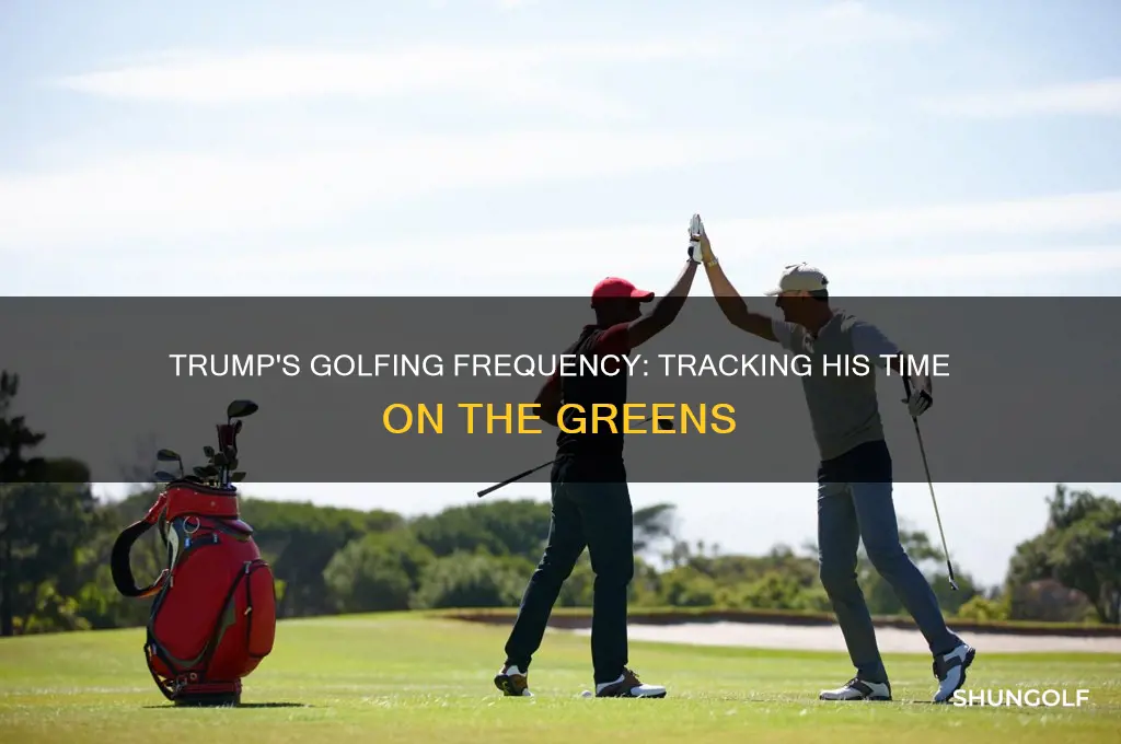 how long did it take trump to go golfing