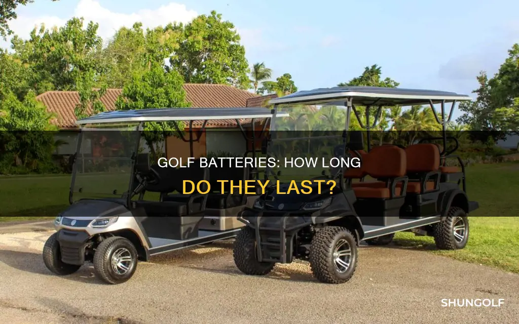 how long do golf batteries last