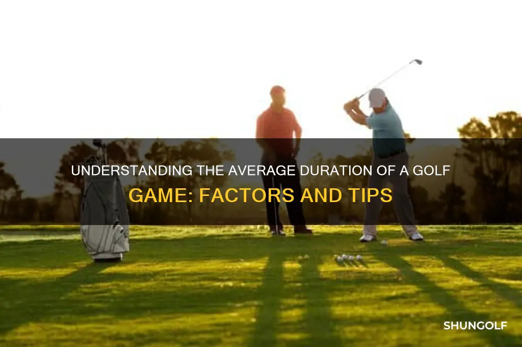 how long do golf games take