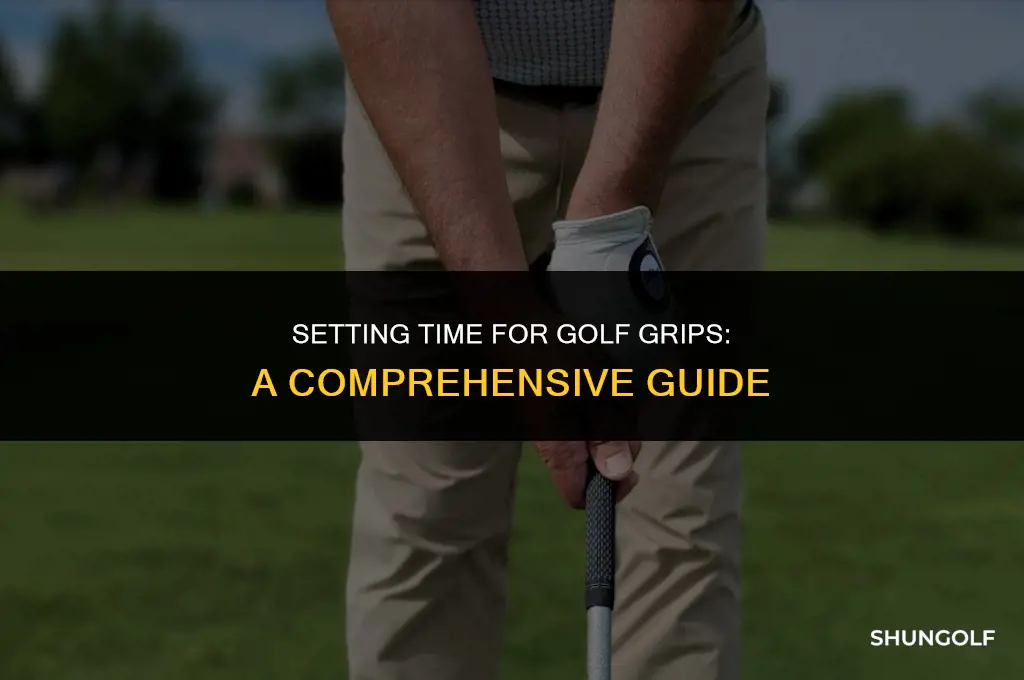how long do golf grips need to set