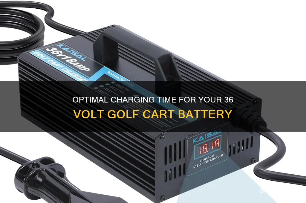how long do you charge a 36 volt golf cart