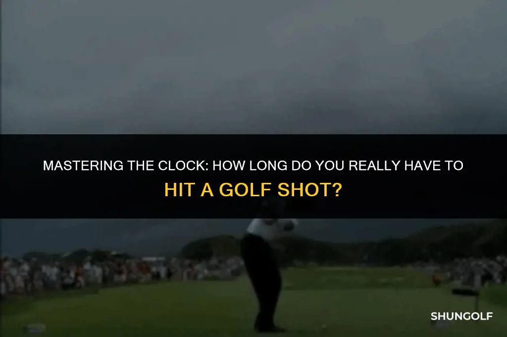 how long do you have to hit a golf shot