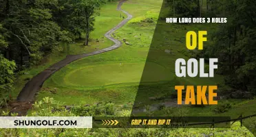 Quick Golf Rounds: Time Needed for Playing 3 Holes of Golf
