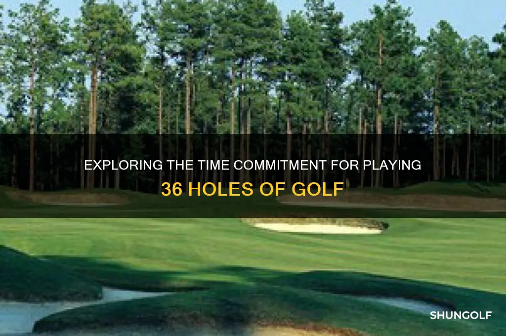 how long does 36 holes of golf take