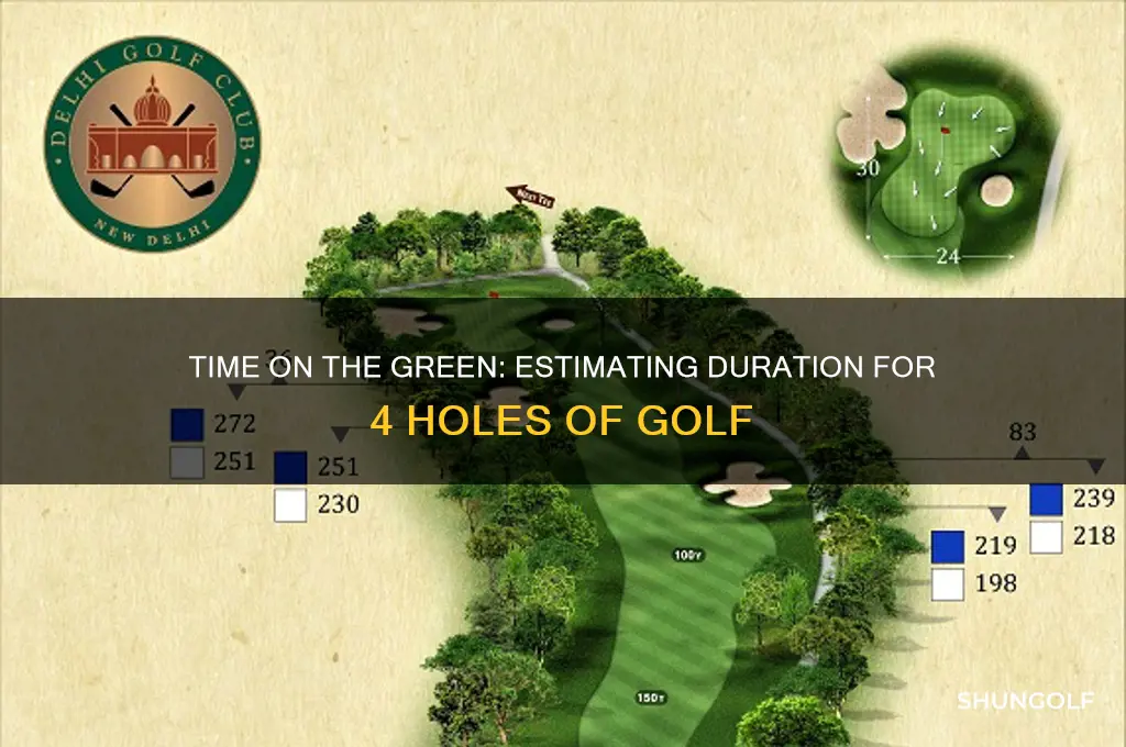 how long does 4 holes of golf take