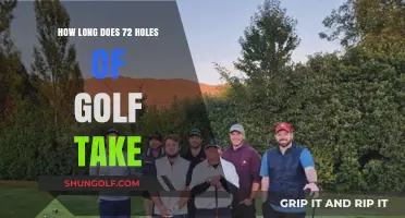 Exploring the Time Commitment for Playing 72 Holes of Golf