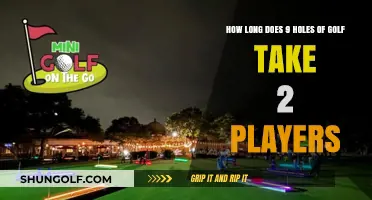 Average Time for 2 Players to Complete 9 Holes of Golf