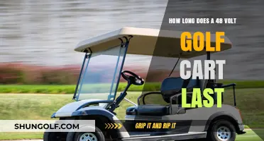 Maximizing Your 48 Volt Golf Cart's Lifespan: What to Expect