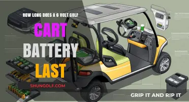 Maximizing Your Golf Cart's 6 Volt Battery Lifespan: What to Expect