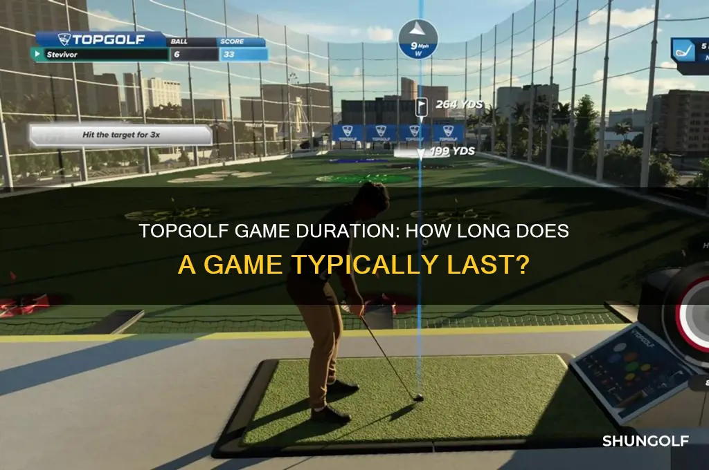 how long does a game last at top golf