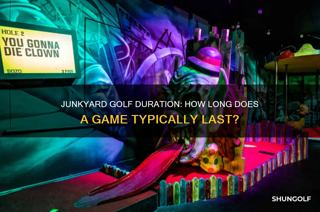 how long does a game of junkyard golf take
