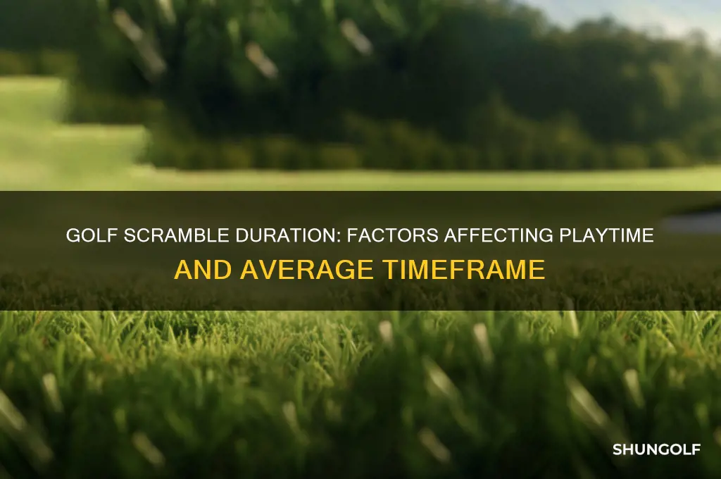 how long does a golf scramble take