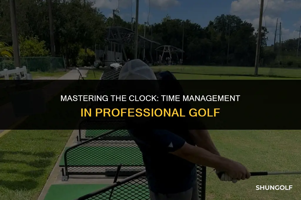 how long does a pro golfer have per shot