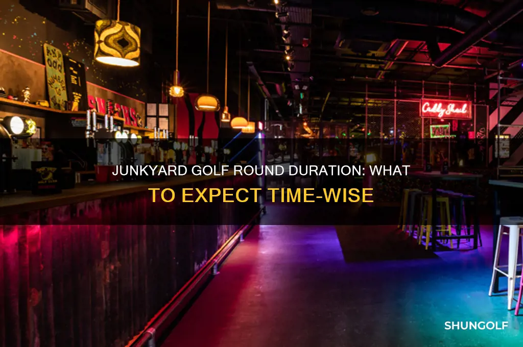 how long does a round of junkyard golf take
