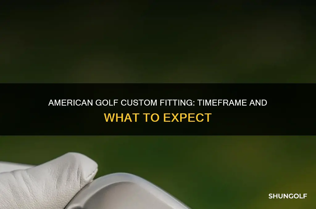 how long does american golf custom fitting take