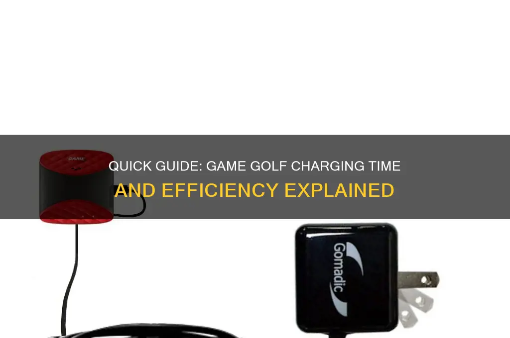 how long does game golf take to charge
