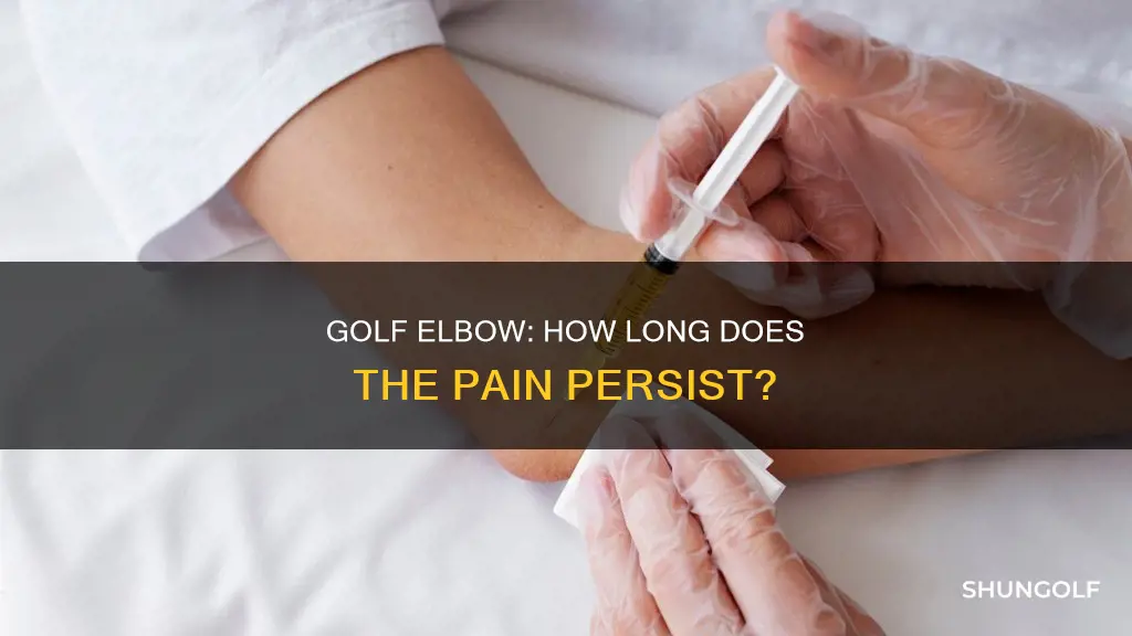 how long does golf elbow last