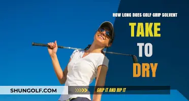 Solvent Solution: Understanding Golf Grip Drying Times