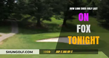 Golf on Fox Tonight: Duration and Schedule Highlights