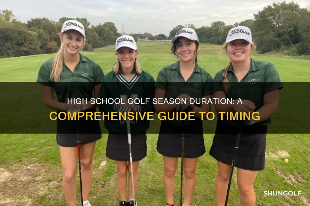 how long does high school golf season last