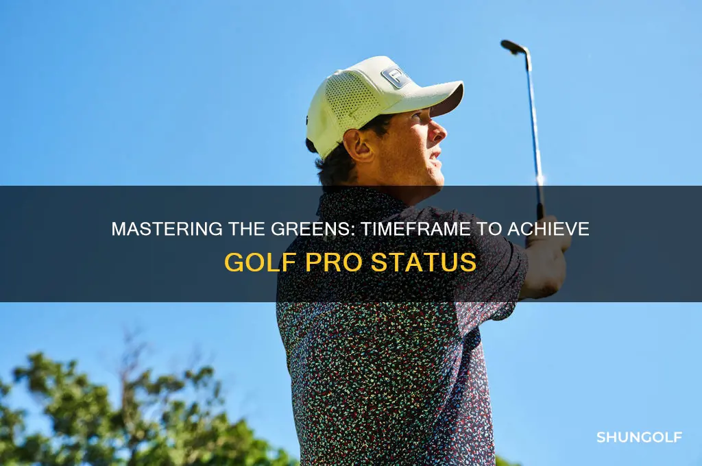 how long does it take to become a golf pro