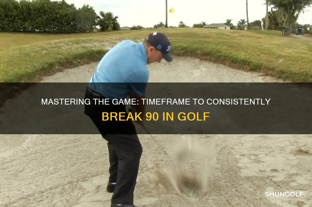 how long does it take to break 90 in golf