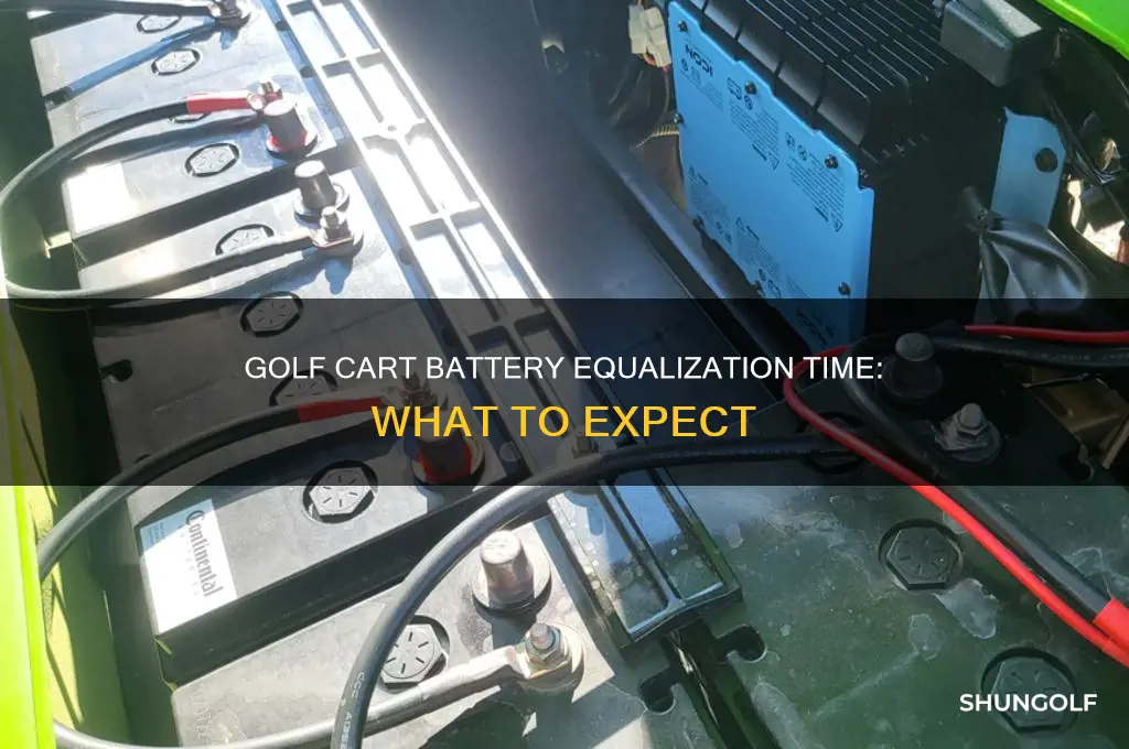 how long does it take to equalize golf cart battery