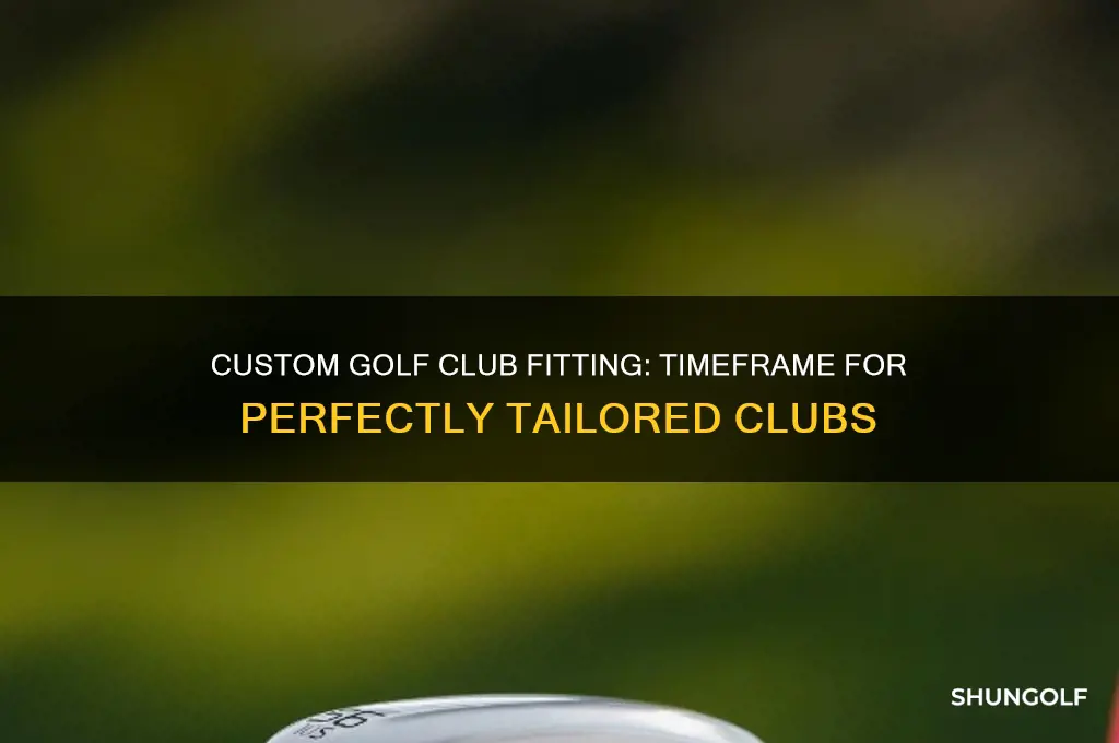 how long does it take to get fitted golf clubs