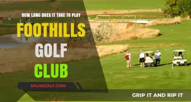 Exploring Foothills Golf Club: Average Time to Complete a Round