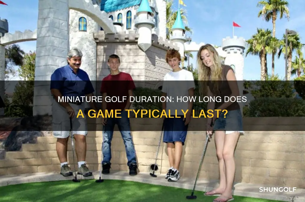 how long does it take to play miniature golf