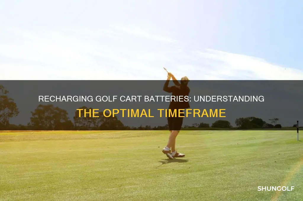 how long does it take to recharge golf batteries