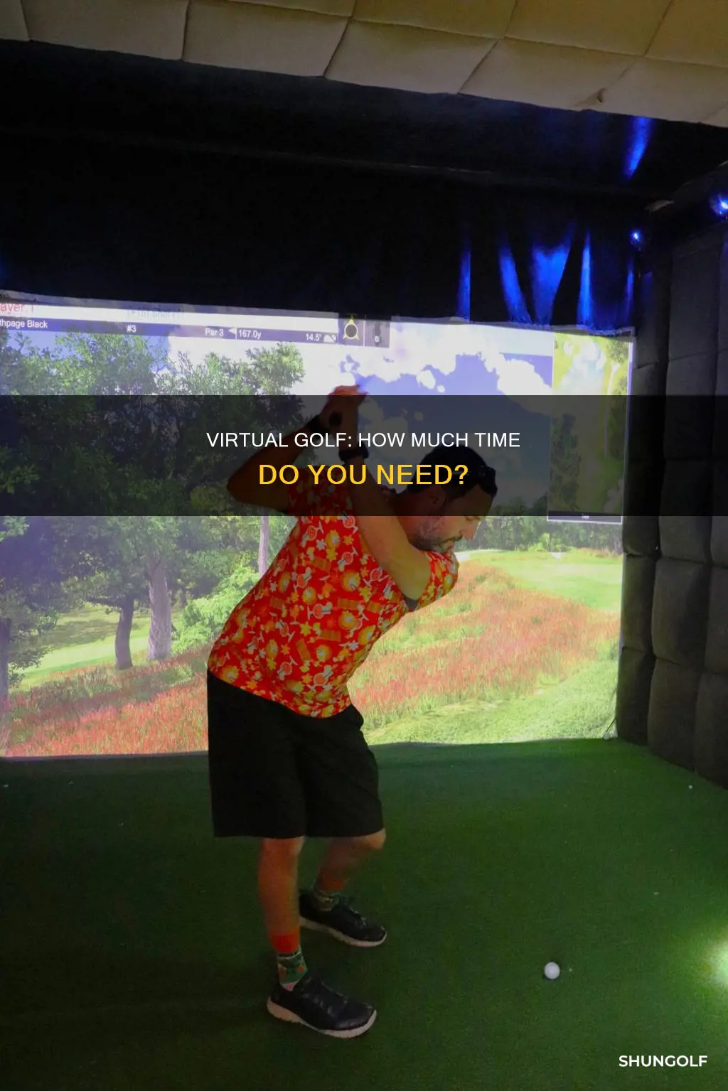how long does virtual golf take