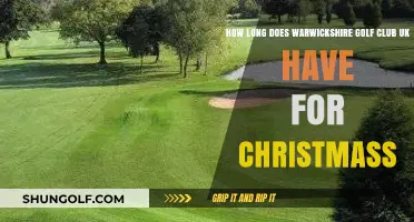 Warwickshire Golf Club UK's Festive Season: Christmas Hours Revealed