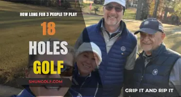 Average Time for a Trio to Complete 18 Holes of Golf