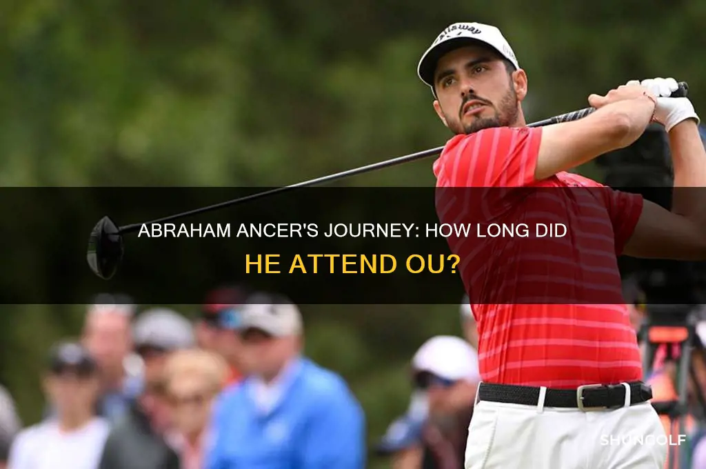 how long golfer aberham ancer go to ou