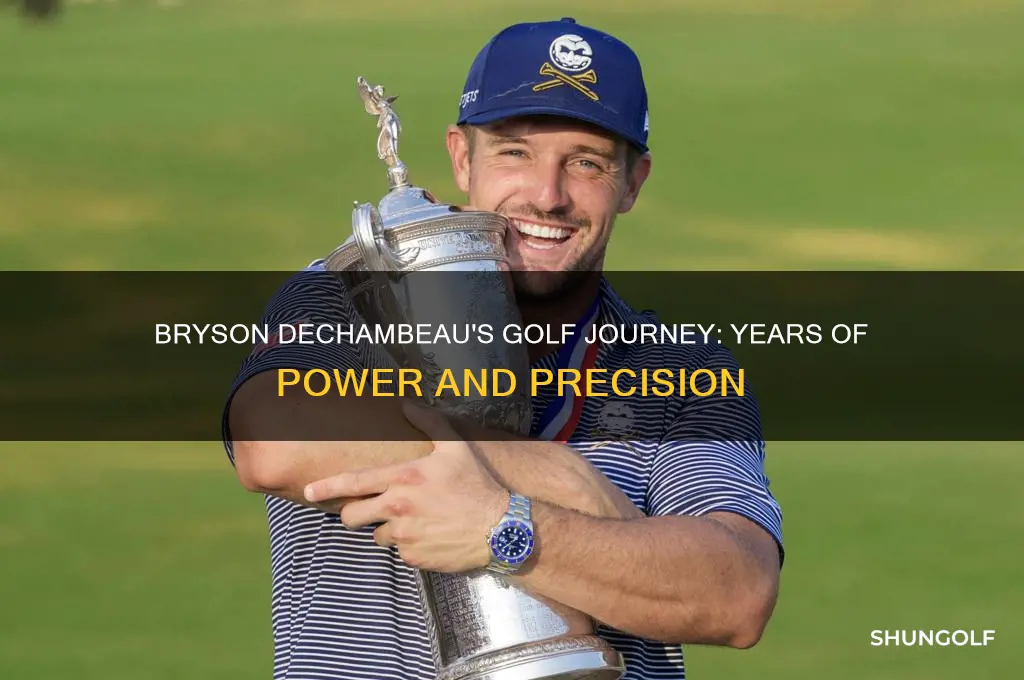 how long has bryson dechambeau played golf
