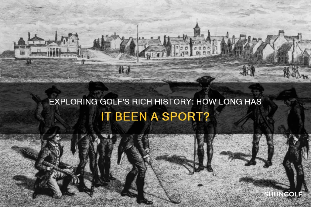how long has golf been a sport